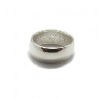 R001898 Genuine Sterling Silver Ring Plain Band Hallmarked 925 10mm Wide Handmade